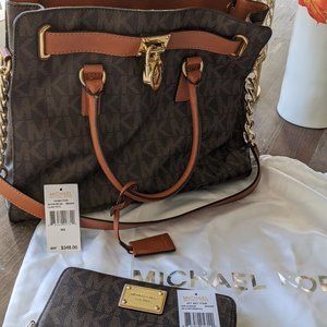 Michael Kors Hamilton Large Tote and matching Wallet